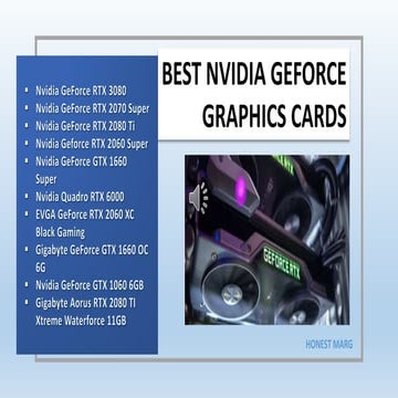 BEST NVIDIA GEFORCE  GRAPHICS CARDS