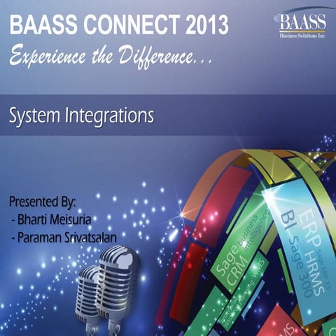 BAASS Connect 2013 - Best Practices for System Integrations