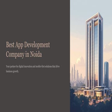 Best App Development Company in Noida | Your Partner for Digital Innovation