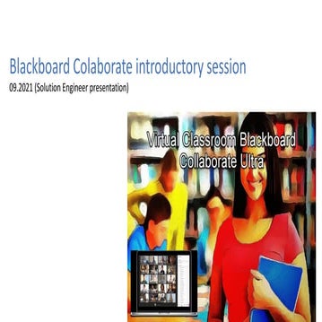Best collaboration Virtual Classroom Solution Blackboard Collaborate Ultra