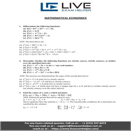 Best Economics Exam Help