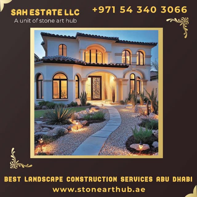 Best Landscape Construction Services Abu Dhabi - ☎ +971 54 340 3066 | PDF