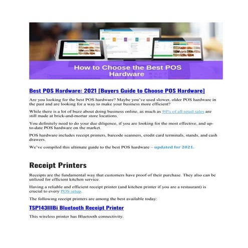 Best pos-hardware | PDF