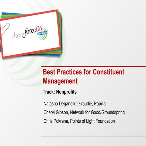 Best Practices for Constituent Management