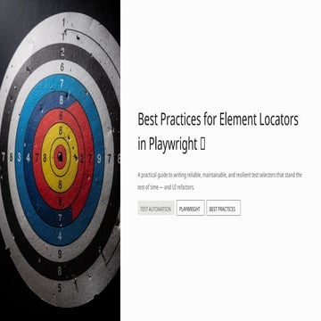 Locators in Selenium – Best Practices Every Automation Tester Should ...