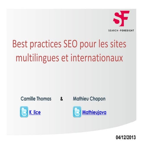 Bonnes pratiques SEO pour les sites multilingues et internationaux