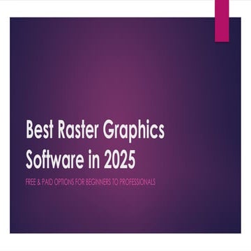Free & Paid Raster Graphics Editors in 2025