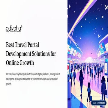 Best-Travel-Portal-Development-Solutions-for-Online-Growth | PDF