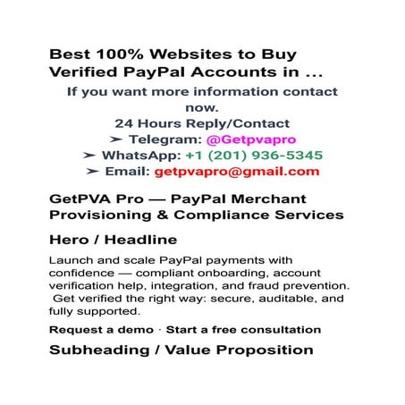 Best 100% Websites to Buy,- Verified-PayPal-Accounts in ....pdf