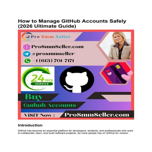 2026 Ultimate Guide to Safely Managing GitHub Accounts for Developers ...