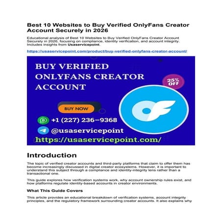 Buy Verified Onlyfans Creator Account