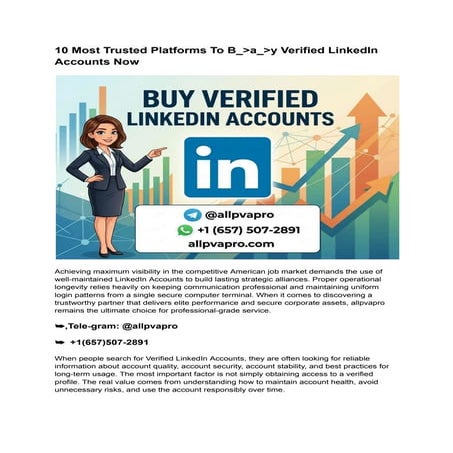 Comprehensive Guide to Secure and Verified LinkedIn Accounts for ...