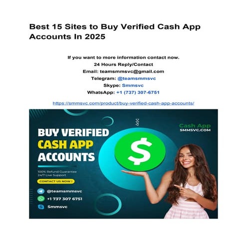 Best 15 Sites to Buy Verified Cash App Accounts In  2025.docx