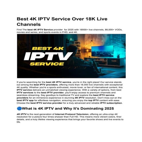 Best 4K IPTV Service Over 18K Live Channels.pdf
