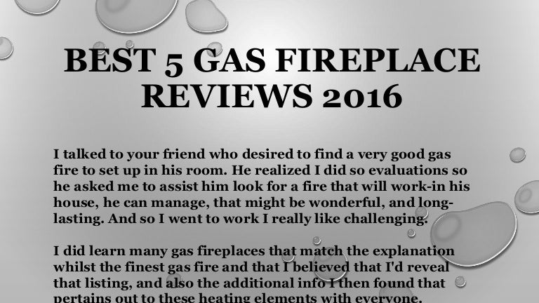 Gas Fireplace Reviews