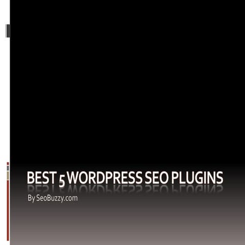 Best 5 word press seo plugins