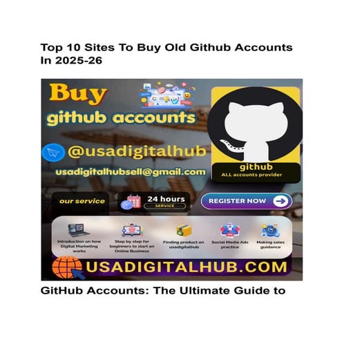 Best 79 Sites To Acquire, Old Github Accounts In This Year. ....pdf