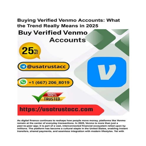 Best 7 Sites to Buy Verified Venmo Accounts With Zero ....pdf