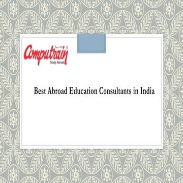 Best Abroad Education Consultants  India