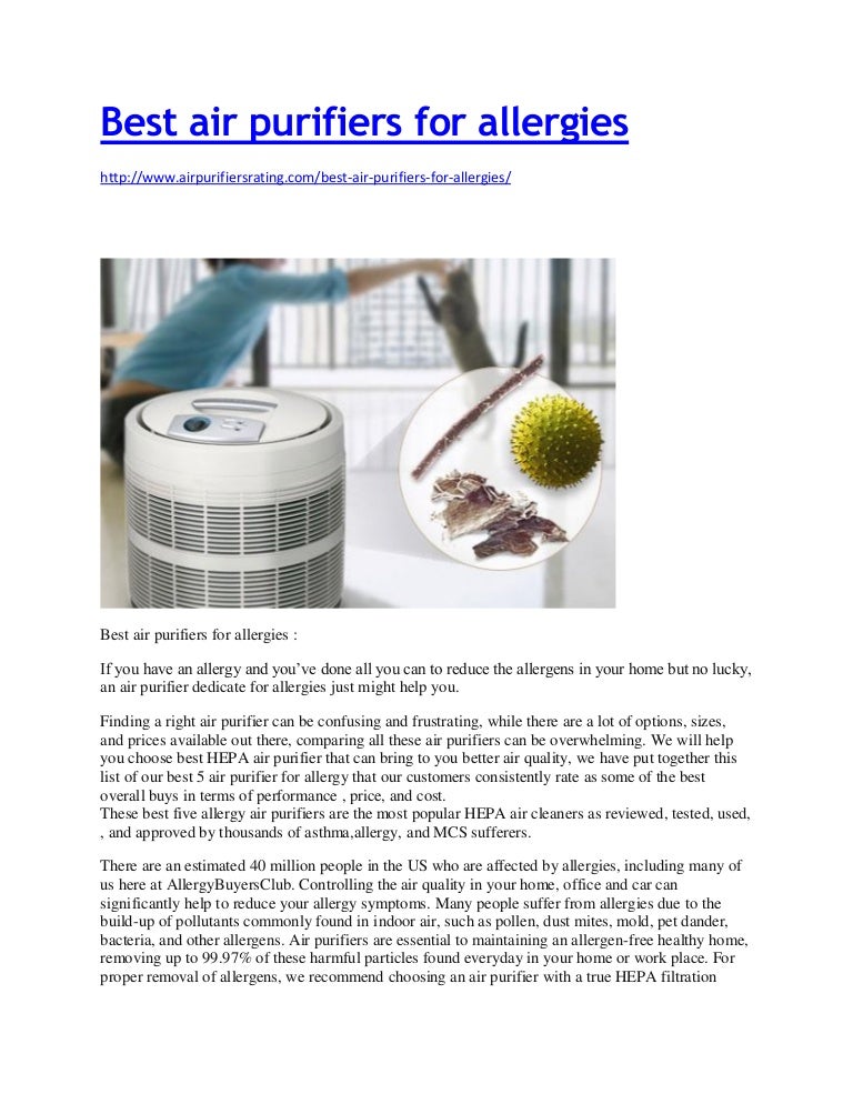 air purifier making allergies worse