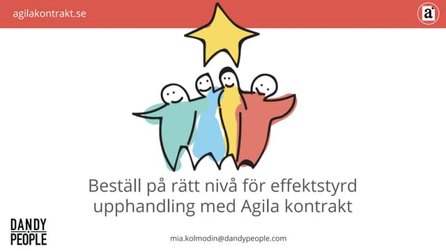 Beställ på rätt nivå för Agil uppha...