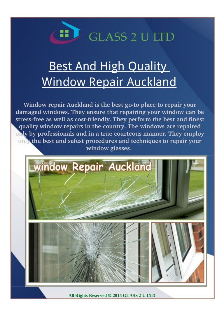 Best and high quality window repair auckland