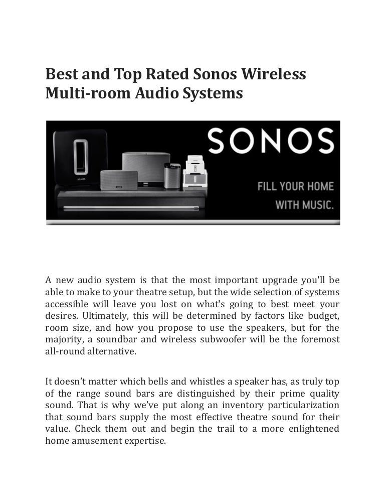 sonos home music system