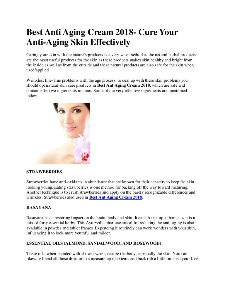 best anti aging cream to start young