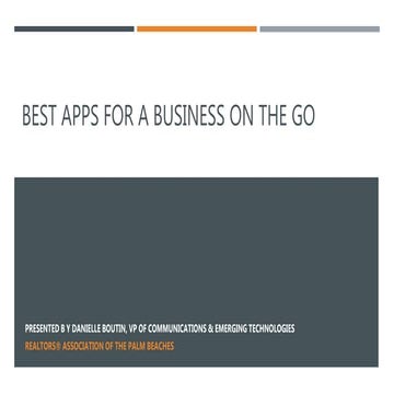 Best Apps for a Business on the Go 