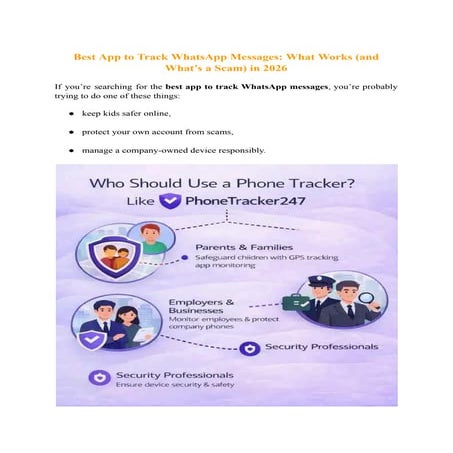 Best App to Track WhatsApp Messages_ What Works (and What’s a Scam) in ...