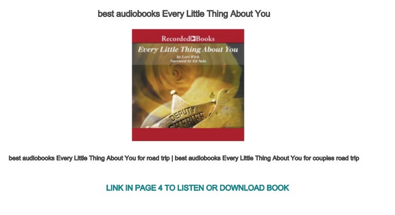 Best Audiobooks Every Little Thing About You