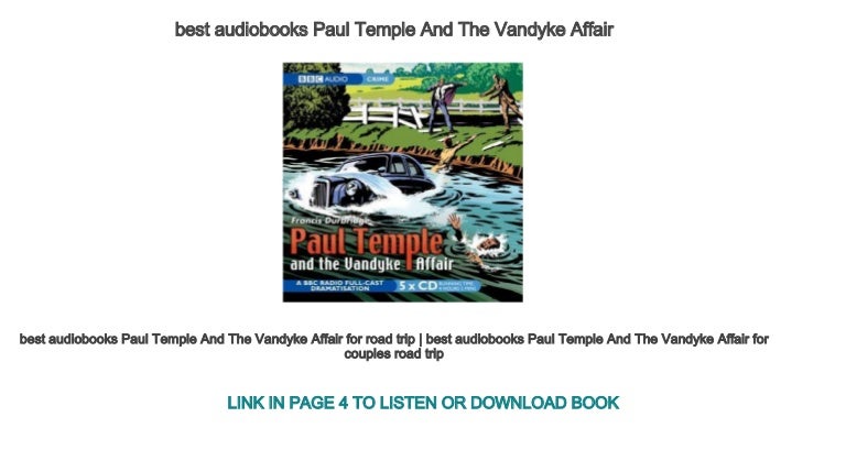 paul temple and the vandyke affair