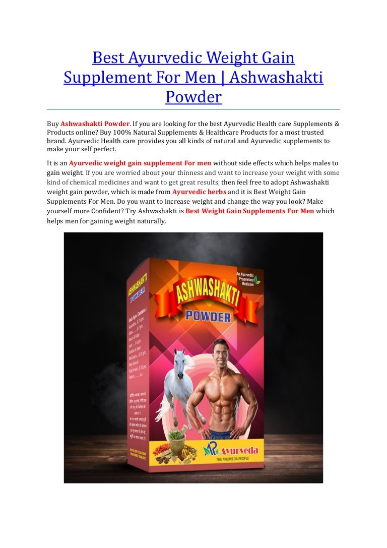 Best Ayurvedic Weight Gain Supplement For Men Ashwashakti Powder