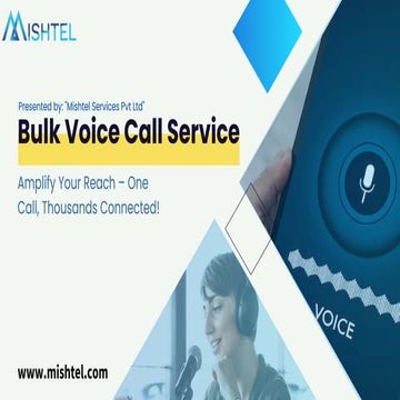 Gallery Detail: Top Bulk Voice Call Services By Mishtel For Fast Communication