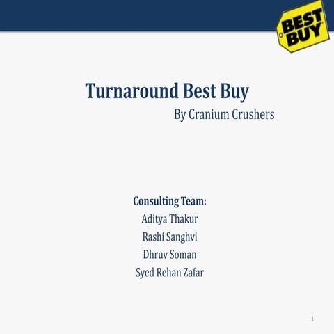 Best Buy Turnaround Strategy