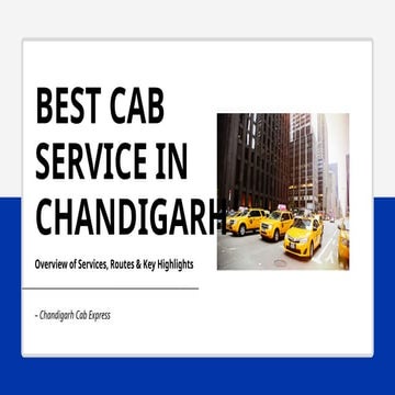 Best Cab Service in Chandigarh Sec - 34.