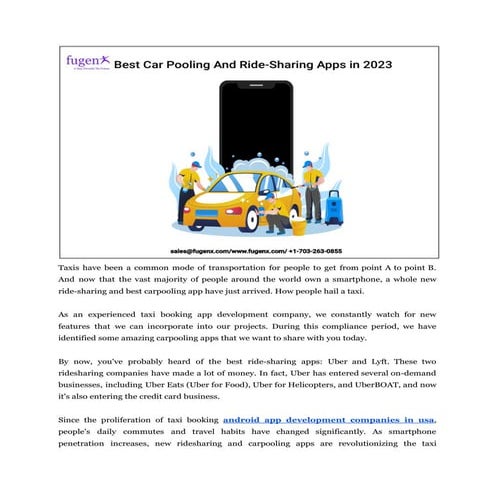 Best Car Pooling And Ride-Sharing Apps in 2023.pdf