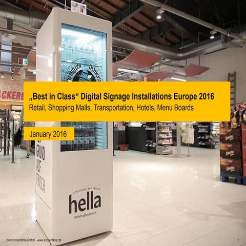 Best in Class Digital Signage Europe 2016