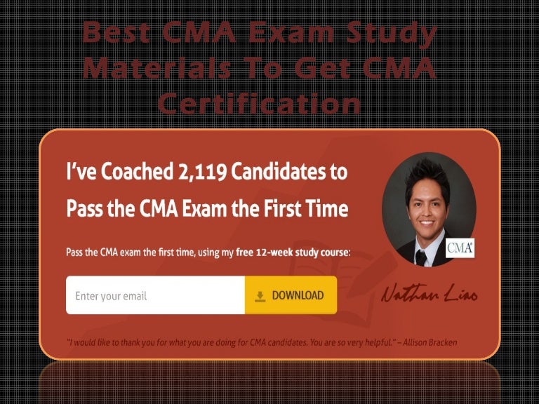 Best cma exam study materials to get cma certification