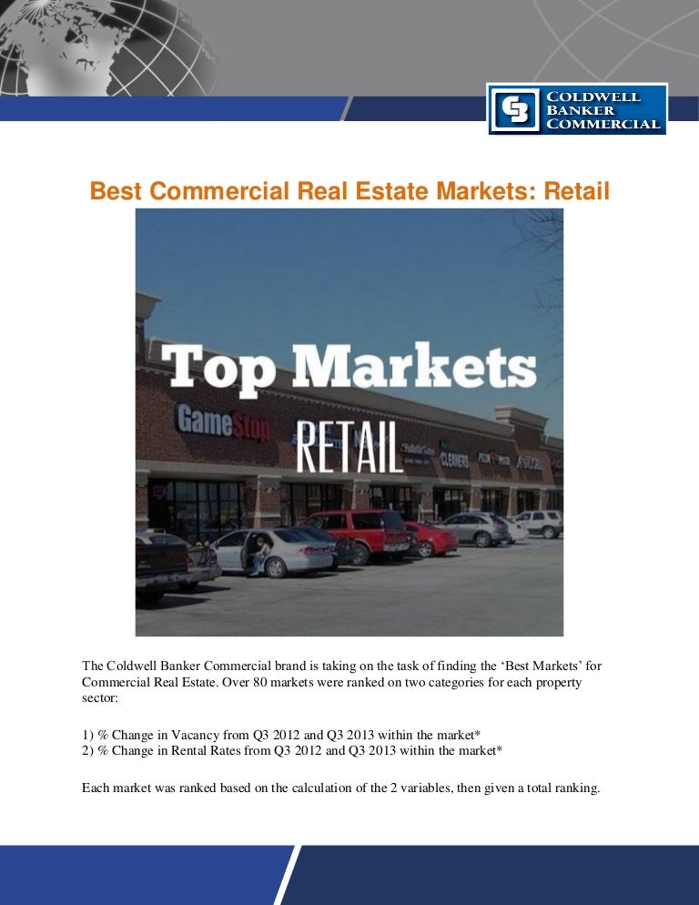 Best commercial real estate markets retail
