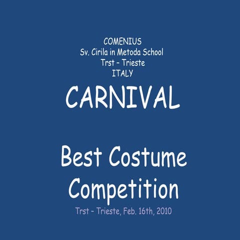 Best Costume Competition