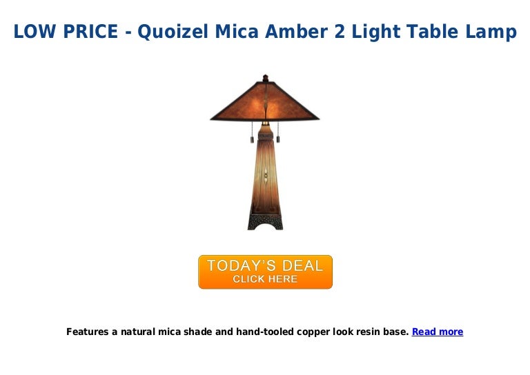 quoizel mica table lamp