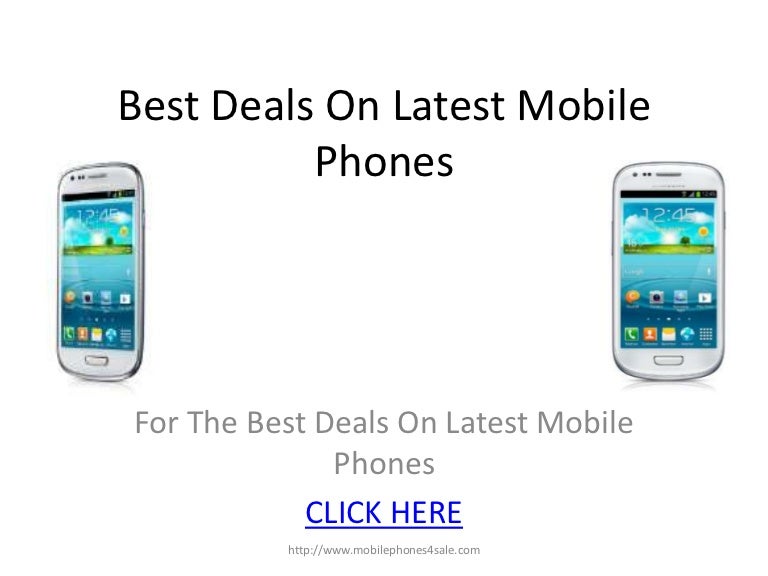 Best Deals On Latest Mobile Phones