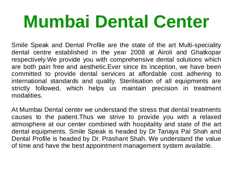 Best dental treatments in mumbai , India Dental Tourism in India