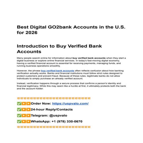Best Digital GO2bank Accounts in the U.S. for 2026.pdf