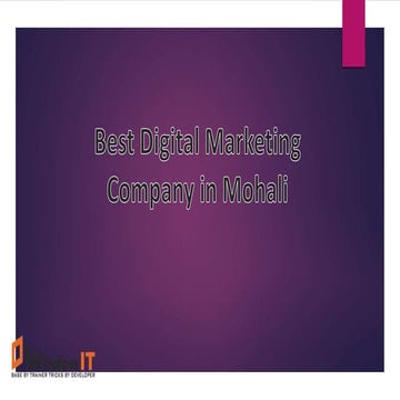 Best digital marketing company in mohali 