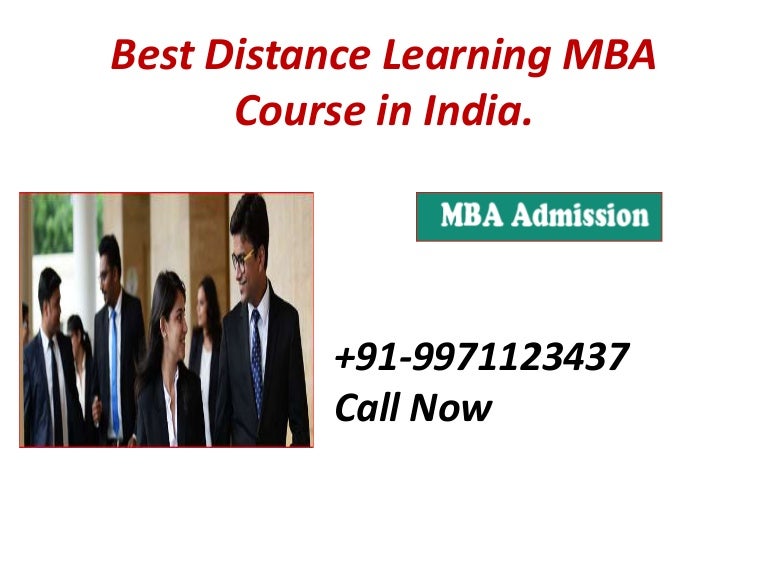 Best distance learning mba course in india.