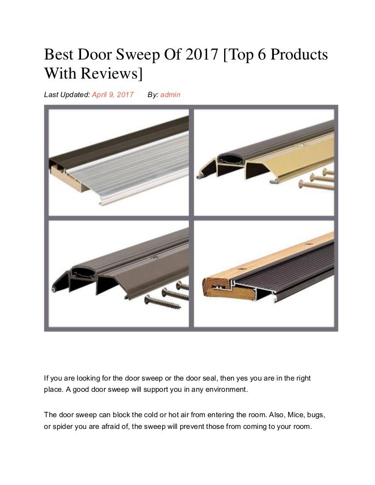 Best door sweep of 2017