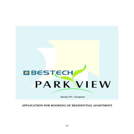Bestech park view ananda application form