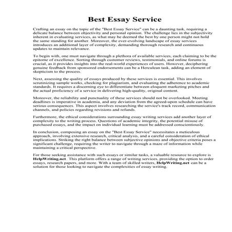 Best Essay Service.pdf